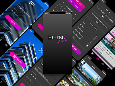 Hotel WHOA! app design hospitality hotel hotel booking ios mobile app