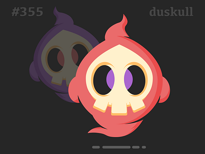 #355 Duskull art cartoon character character design ghost pokemon