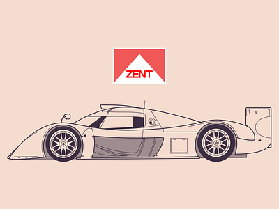 Toyota GT-One automobile blueprint car car design design illustration lineart race car sketch toyota vehicle