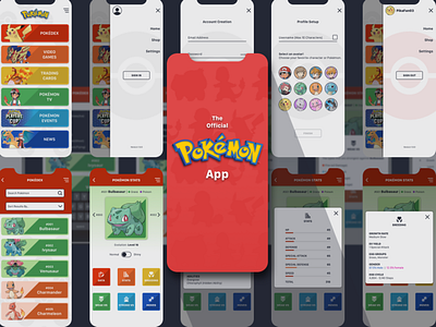 Pokémon App (WIP) app app design design mobile pokemon ui