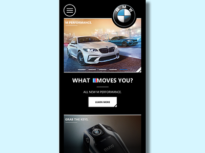 BMW Progressive Web App bmw car idea layout mobile mobile app design pwa sketch app