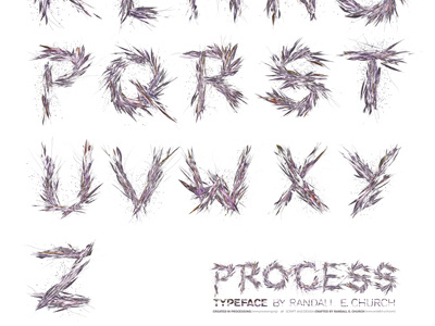 Processing Typeface Final art code design experiment generative natural particles poster processing typeface typography