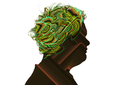 Dylan-esque Processing art code generated illustration processing retro silhouette