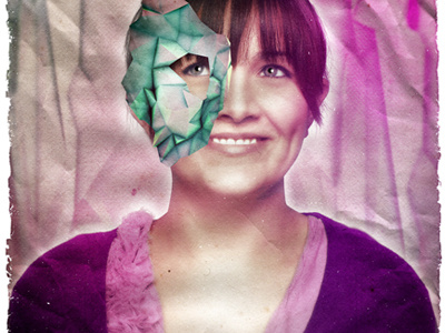 Masquerade: Origami (Starting) 3d design mask masquerade origami paper photo manipulation photoshop portrait poster