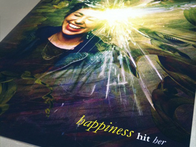 Happiness (Printed) design happiness illustration openframeworks paint poster texture