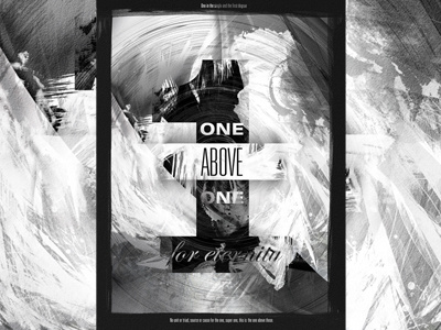 One black and white design monochrome one paint photoshop poster textures typography