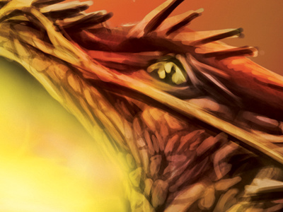 Daenarys' Dream (Dragon Details) daenarys dragon game of thrones illustration painting photoshop wip