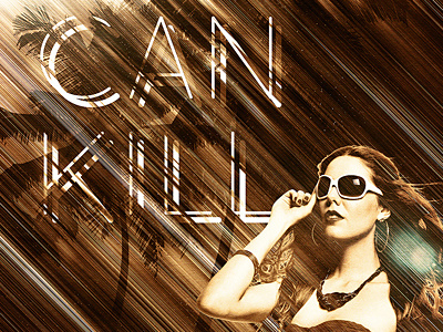Looks Can Kill (Final) contest design manipulation photo photoshop poster print retro signalnoise typography