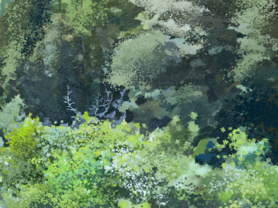 Digital Painting Progress Details art details digital landscape painting photoshop