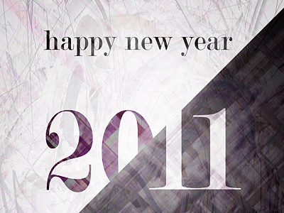 New Year 2011 art code design generated new year poster processing typography