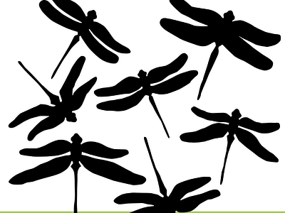 Dragonfly Silhouette Vector Illustration dragonfly drawing silhouette illustration vector