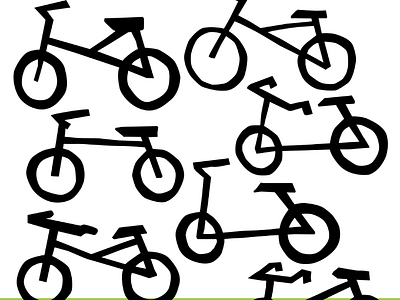 Bicycle Hand Drawn Vector Illustration bicycle illustration silhouette vector