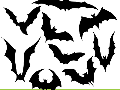 bats artwork bats silhouette illustration vector drawing