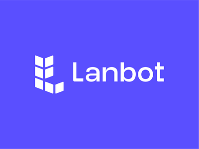 Lanbot Logo agency brand colors brand identity branding clickpivot design grid l logo logo design logotype mark minimal