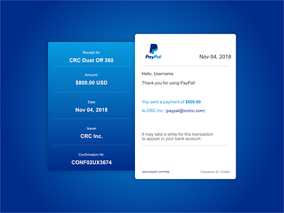 Paypal Email Receipt