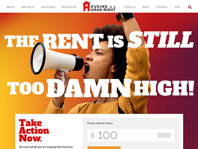 Housing is a Human Right - Website Rebrand