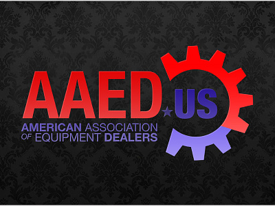 American Association of Equipment Dealers Logo branding flat icon illustration logo logo design typography vector