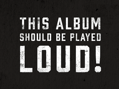 Loud album artwork band cd font loud music record sans serif sleeve