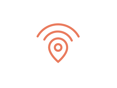 Logo app branding geolocation icon location logo map marker wifi