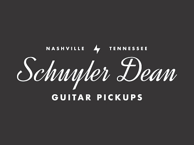 Schuyler Dean Pickups Shirt futura guitar guitar maker guitar pickups luthier music nashville script shirt tshirt type typography