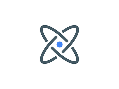 Atom Icon atom atomic icon internet logo network science