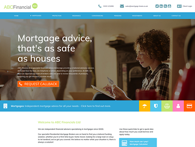Mortgage Firm Website Template branding design digital design icon template ux web web design web site website