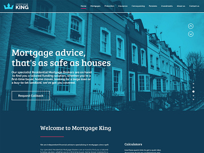 MortgageKing Visual01 design digital design landing page ui ux web website