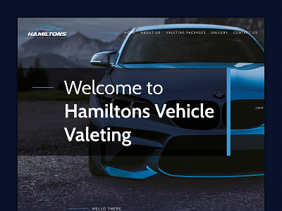 Hamiltons Vehicle Valeting design digital design ui ux web web design website