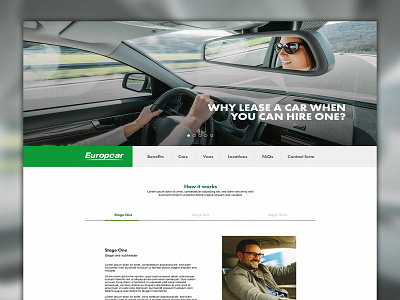 Europcar Go Further - Landing Page design digital design landing page ui ux web web design website