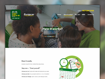 Europcar Long Term Flex design digital design ui ux web web design website