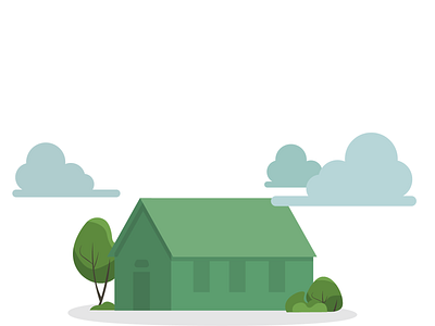 Green House art city clouds flatdesign green house icon illustration vector