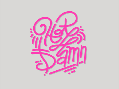 Hot Damn! fonts hand drawn type hot damn illustration typography