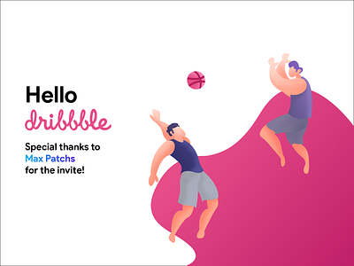 Hello Dribble! design dribbble first shot firstshot hello dribbble illustration liquid people