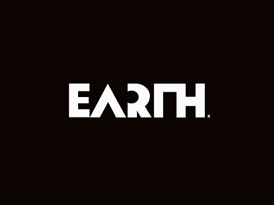 Earth X branding design identity logo typography vector