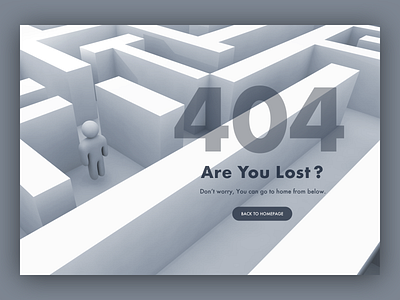 Daily UI #008 - 404page