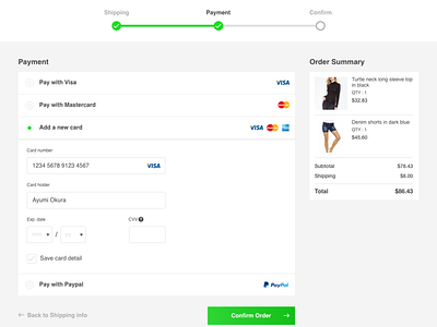 Daily UI #002 - Credit Card Form