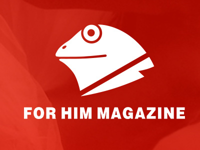 for him magazine artist designer frog graphic logo