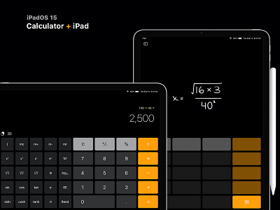 iPad Calculator Concept apple appleconcept human interface ios ios15 ipados ipados15 uidesign uxui wwdc