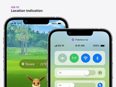 iOS 15 Location Concept