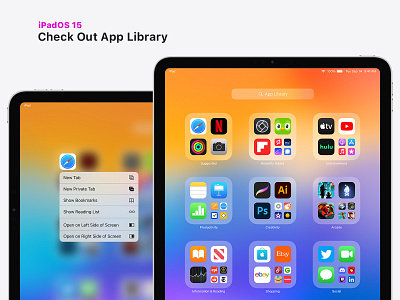 iPad App Library Concept