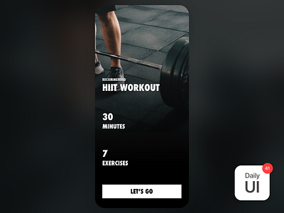 041 Workout Tracker challenge daily ui daily ui challenge day 41 workout