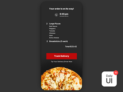 043 Food/Drink Menu challenge daily ui daily ui challenge day 43 menu