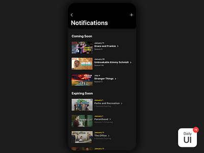 079 Itinerary daily ui challenge dailyui day 79 itinerary netflix notifications