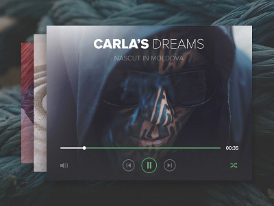 Music Player albums dailyui music pause play player ui