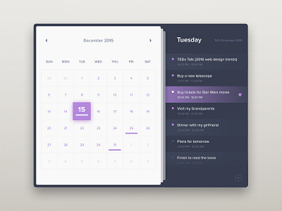 Calendar - Day 38 #dailyui