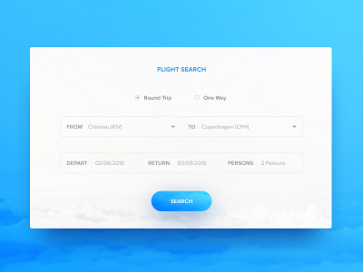 Flight Search - Day 68 #dailyui