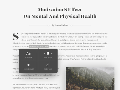 Tooltip - Day 87 #dailyui article blog clean dailyui minimal modal popup settings tooltip typography ui ux