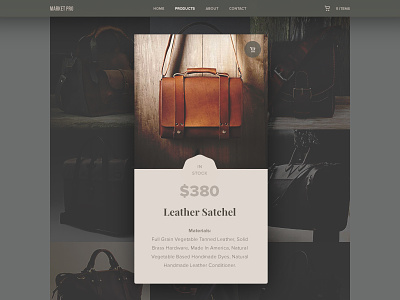 Currently In-Stock - Day 96 #dailyui card currently dailyui ecommerce in stock men popup shop stock style ui ux