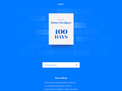 Daily Ui Landing Page - Day 100 #dailyui