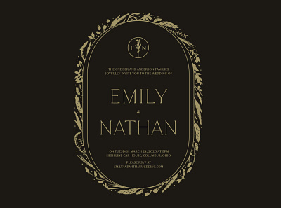 Letterpress Wedding Invitation pt. 2 wedding invite